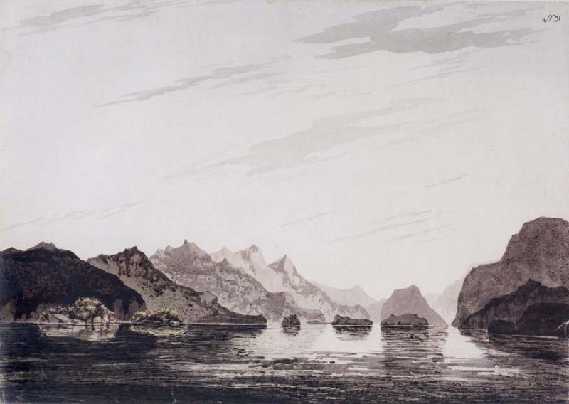 unknow artist In Dusky Bay,New Zealand March 1773 Norge oil painting art